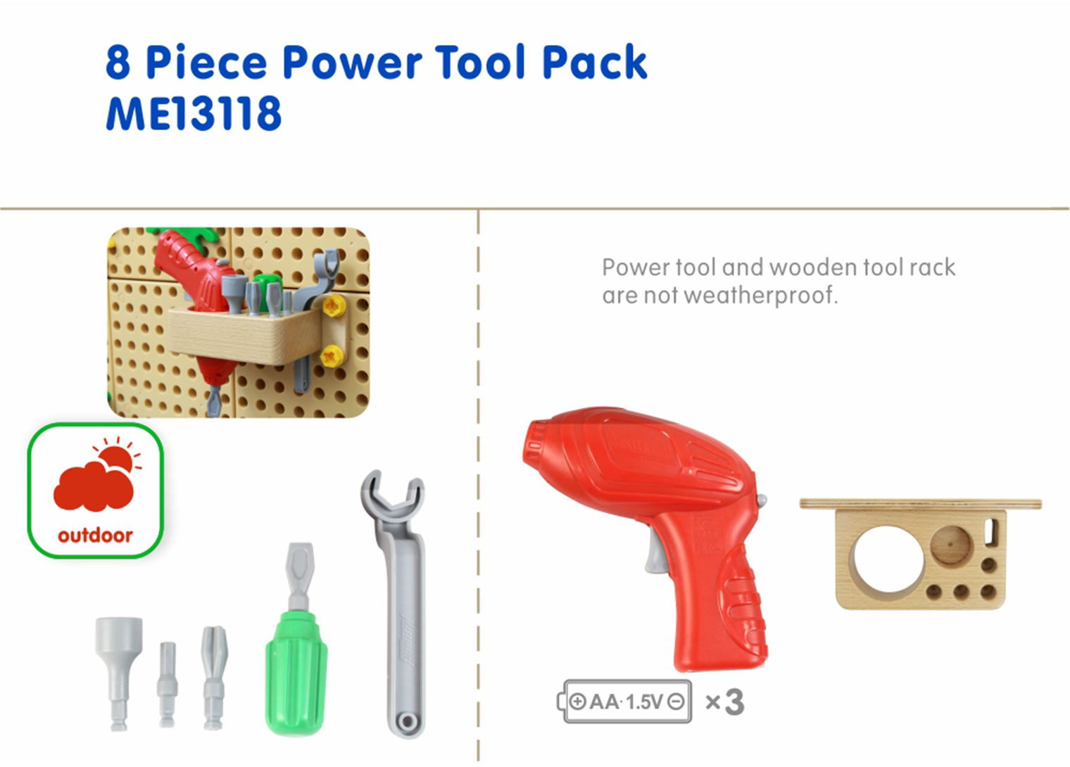 8 Piece Power Tool Pack